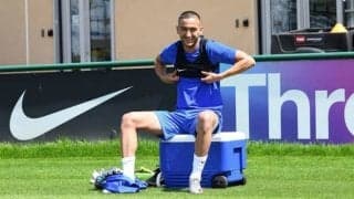 目玉補強の一人ツィエク チェルシーで最初のトレーニングを行う