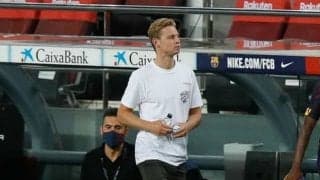 怪我で6試合欠場していたデ・ヨング オサスナ戦で先発出場の可能性