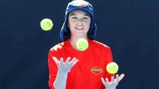 2個のボールとラケットでジャグリングチャレンジ！