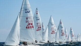 80艇出場。江の島関東470選手権予選レース成績