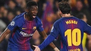 フランスの天才ウインガー、デンベレが決めたバルセロナ初ゴール【ファースト・ゴールズ】