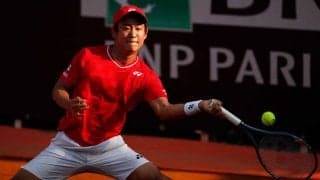 西岡良仁が前週Vの21歳に快勝。クレーのマスターズ大会で嬉しい初勝利