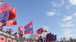 岡山FW清水慎太郎が全治最大4週間　山形戦で右足関節ねん挫