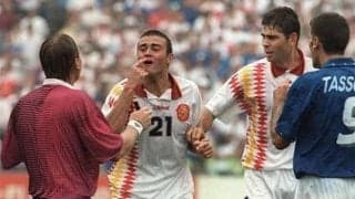 ウクライナ代表助監督が因縁の相手と再会 94W杯でL・エンリケの鼻骨を破壊