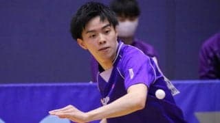 明治大4年・龍崎東寅、世界卓球代表から値千金の勝利　コロナ禍の試合開催に感謝