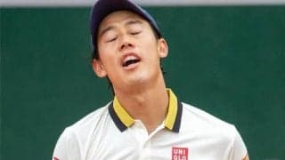  錦織、右肩の負傷で棄権 