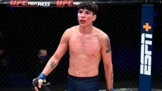 UFCの“年間最高KO候補”　前蹴り失神KOが180万再生「脚が後ろに折れ曲がるほど…」
