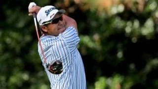 マスターズ奮闘の松山　“崖”から超アプローチに米記者拍手「これを1mに寄せた」