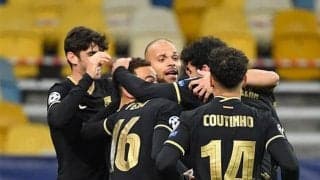 メッシ不在のバルサ 4発でCL4連勝...デスト移籍後初ゴールやブライトバイテ2得点