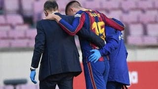 4発快勝もラングレ負傷交代の不安要素…バルサ指揮官が状況説明