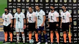 マラドーナ古巣クラブの主将がオマージュしたメッシを賞賛「全世界の心に刻まれる」