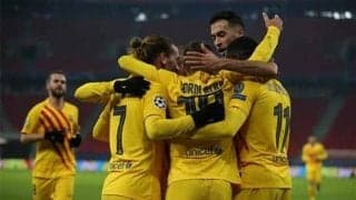 バルサ  メッシ招集外の中 前半3発で無傷のCL5連勝