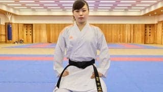空手の東京五輪代表選手が会見　2年ぶり全日本Vへ、植草歩「初心に帰って優勝したい」