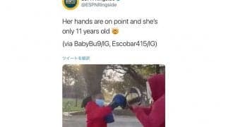 11歳少女が高速ミット打ち　大人顔負けの迫力に米驚愕「爆発的コンビネーション！」