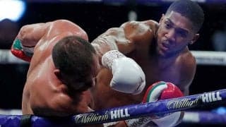 ジョシュアが圧巻ワンツー9回KOで3団体初防衛　観戦したメイウェザーから祝福＆抱擁