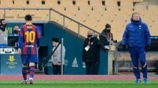 退場処分のメッシ 一発レッドの理由は「腕で相手を殴った...」