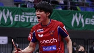 琉球の19歳・戸上隼輔「自分が成長できたシーズンだった」加入1年目でTリーグ制覇