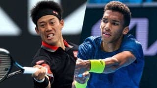 【1日22時半以降開始】錦織圭VS前年準優勝オジェ アリアシム。ロッテルダム大会1回戦