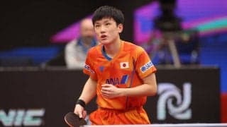 張本智和、“日韓同世代対決”制しベスト4進出＜卓球・WTTコンテンダードーハ＞