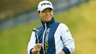 渋野日向子「正直、終わらせたかったです」　リズム断ち切る雨に悔い、暫定15位で終了