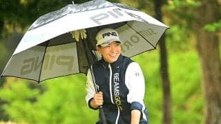 女子ゴルフ第2日は降雨サスペンデッド　渋野日向子、残り2ホールで6打差暫定15位