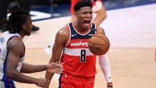 【NBA】「八村塁がハンマーを落とした」　203cm相手を弾き飛ばした“絶叫ダンク”に米興奮