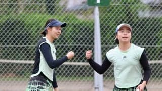 「第38回むさしの村チェリージュニアテニストーナメント」最終日　18歳以下男子ダブルスは高橋康晟/山本律ペアが、女子ダブルスは星野桃花/鈴木千尋ペアが頂点に！