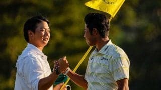 松山支えた早藤キャディーの“美しき一礼”が180万再生　米感動拡大「偉大な文化だ」