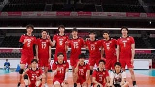 男子日本代表　フルセットの末、中国代表に勝利