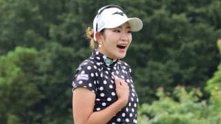 暫定首位・原英莉花、3連続バーディー後に中断…残り15ホールでV争い「気合い入れる」