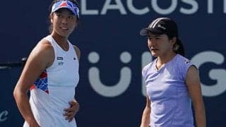 青山/柴原組 完敗で決勝ならず