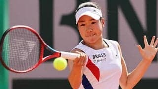 日比野菜緒 全仏OP初戦突破
