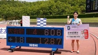 女子100m障害、青木益未が日本タイ記録12秒87！　「公認記録になれ！って思っていた」