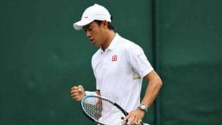 【速報】錦織圭 ウィンブルドン初戦快勝でGS100勝達成。若手成長株の世界67位ポプリンをストレートで下す