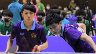 前回王者・愛工大、快勝スタート　木造、曽根、田中が出場＜全日本大学総合卓球選手権＞