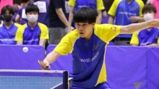 ベスト16に関東勢が8校　東海、関西からも3校ずつ進出＜卓球・インカレ男子1回戦＞