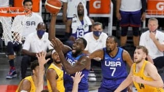 前半終盤に2ケタ点差をつけるもアメリカ代表がオーストラリア代表に敗れて2連敗