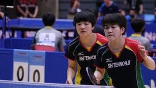 女子ダブルス3回戦終了　大藤・横井(四天王寺)らがベスト16進出＜卓球・インターハイ複結果＞