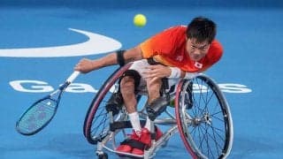 「金メダリストの2ショットすごい」　国枝慎吾、五輪王者と撮った全米OPでの1枚に反響