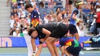 ズベレフら選手も一緒に拭き掃除！アクシデントにみんなで対処［全米オープン］
