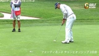 【動画】松山英樹、あと数センチでイーグルというアプローチを5番パー5で披露