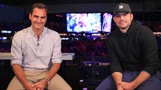フェデラー&ロディック、かつての黄金カードの2人が並んで観戦[レーバーカップ]