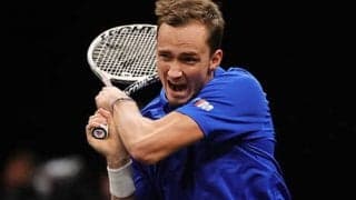 メド完勝 全米OP後の初戦白星