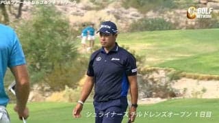 【動画】松山英樹、約12メートルのバーディパットを沈める場面も