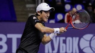 西岡良仁、過去2戦2勝のマクドナルドに初黒星で初戦敗退[VTBクレムリン・カップ]