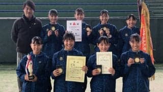 東海地区大会 女子優勝校　三重県立四日市商業高等学校インタビュー【大正製薬 リポビタン 第44回全国選抜高校テニス大会】