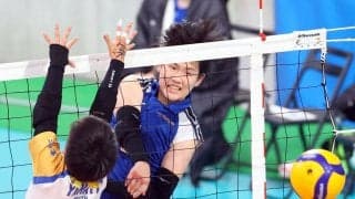 春高バレー　女子１回戦　奈良文化（奈良）　大和南に競り勝つ