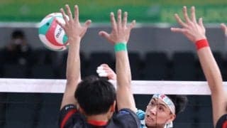 春高バレー　男子２回戦　清風（大阪）流れつくれず