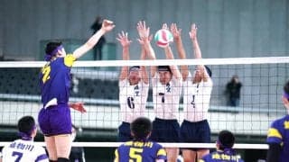 【春高】男子準決勝、関東大会王者・日本航空が雄物川を圧倒し、初の決勝へ