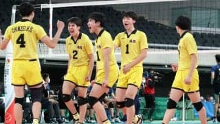 鎮西・舛本、日南振徳・甲斐とのエース対決制し決勝へ／春高バレー